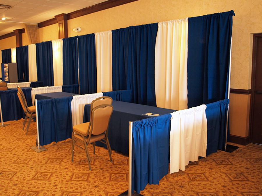 Trade show rentals for boothing, linens - includes set-up